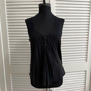 Anthropologie Black Lace Tank